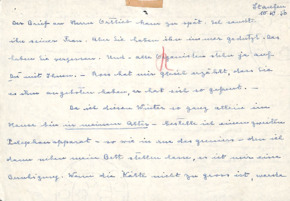 Brief von Emmy Martin an Albert Schweitzer