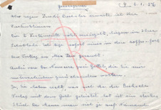 Brief von Emmy Martin an Albert Schweitzer