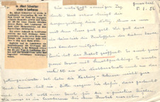 Brief von Emmy Martin an Albert Schweitzer