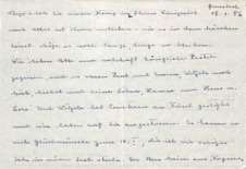 Brief von Emmy Martin an Albert Schweitzer