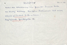 Brief von Emmy Martin an Albert Schweitzer