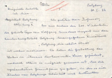 Brief von Emmy Martin an Albert Schweitzer