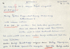 Brief von Emmy Martin an Albert Schweitzer