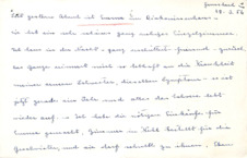 Brief von Emmy Martin an Albert Schweitzer