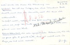 Brief von Emmy Martin an Albert Schweitzer