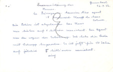 Brief von Emmy Martin an Albert Schweitzer