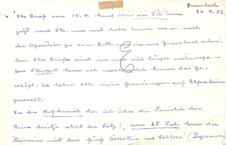 Brief von Emmy Martin an Albert Schweitzer