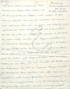 Brief von Emmy Martin an Albert Schweitzer