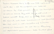 Brief von Emmy Martin an Albert Schweitzer