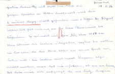 Brief von Emmy Martin an Albert Schweitzer