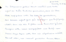 Brief von Emmy Martin an Albert Schweitzer