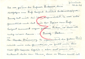 Eigenh. Brief mit Unterschrift