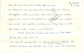 Brief von Emmy Martin an Albert Schweitzer