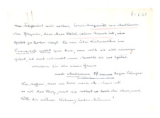 Brief von Emmy Martin an Albert Schweitzer