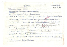 Brief von Emmy Martin an Albert Schweitzer