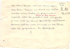 Brief von Emmy Martin an Albert Schweitzer