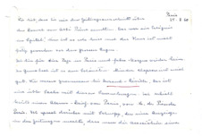 Brief von Emmy Martin an Albert Schweitzer