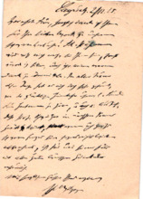 Postkarte von H. P. Frh. v. Wolzogen an E. Martin