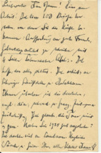 Postkarte v. Hans Baur (D. theol. Pfarrer ) an Emmy Martin
