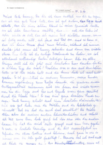 Brief v. Hanna Oberman (Mitarbeiterin in Lambarene) an E. Martin