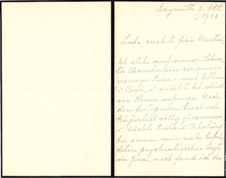 Brief v. Daniela Senta Thode Freiin von Bülow an E. Martin