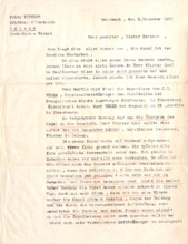 Brief v. Fritz Diekert an A. Schweitzer