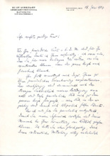Brief v. Kurt Overhoff an E. Martin