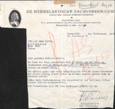 Brief von G.J.G. Leonhardt an E. Martin