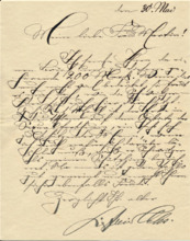 Brief v. Siegfried Ochs an E. Martin