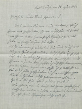 Brief v. Agathe Thoma an E. Martin