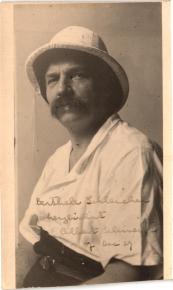 Gewidmetes Foto von Albert Schweitzer für Berthele Schleicher