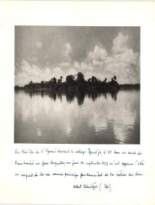Foto des Ogooué mit Zitat von Albert Schweitzer