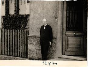 Beschriftetes Foto - Albert Schweitzer, 1957