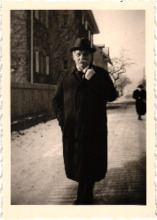 Beschriftetes Foto - Albert Schweitzer, Gunsbach 1950