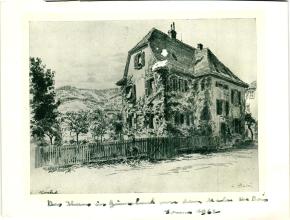 Beschriftetes Foto - Maison Albert Schweitzer in Gunsbach