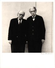 Von Erica Anderson signiertes Foto - Albert Schweitzer & [?]