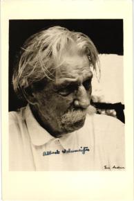 Foto von Albert Schweitzer, signiert