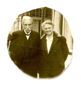 Briefkuvert m. Foto v. E. Martin & A. Schweitzer