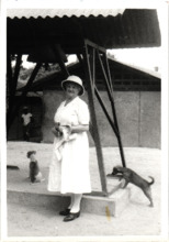 Beschriftetes Foto - Emmy Martin, Lambarene 1962