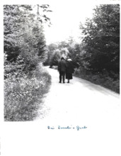 Beschriftetes Foto - Albert Schweitzer & Emmy Martin