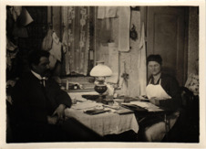 Beschriftetes Foto - Albert Schweitzer und Emmy Martin, Straßburg 1922