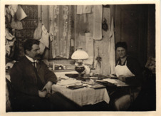 Beschriftetes Foto - Albert Schweitzer und Emmy Martin, Straßburg 1922