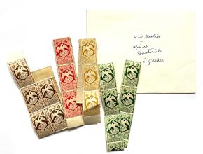 Kleines Briefkuvert mit Afrika-Briefmarken
