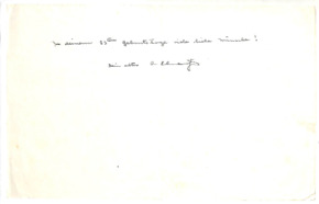 Brief von Albert Schweitzer an Hans Martin