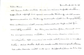 Brief von Albert Schweitzer an Hans Martin