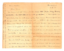 Brief von Albert Schweitzer an Hans Martin