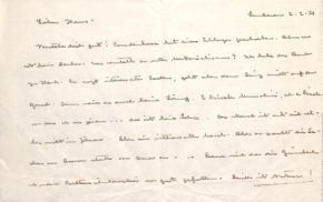 Brief von Albert Schweitzer an Hans Martin