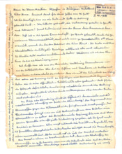 Brief von Albert Schweitzer an Hans Martin