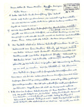 Brief von Albert Schweitzer an Hans Martin