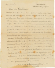 Brief von Albert Schweitzer an Hans Martin